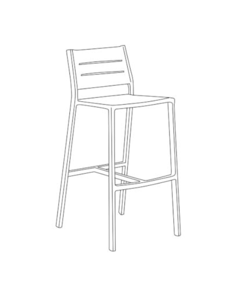 Eiland All-Aluminum Bar Stool