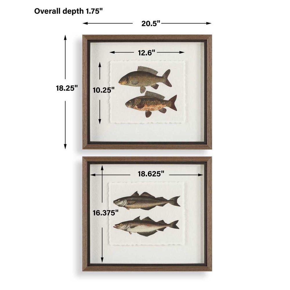 The Catch Framed Prints, Set of 2