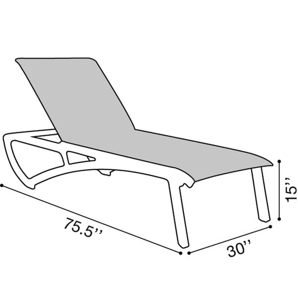 Chaise Lounge Grosfillex Atardecer