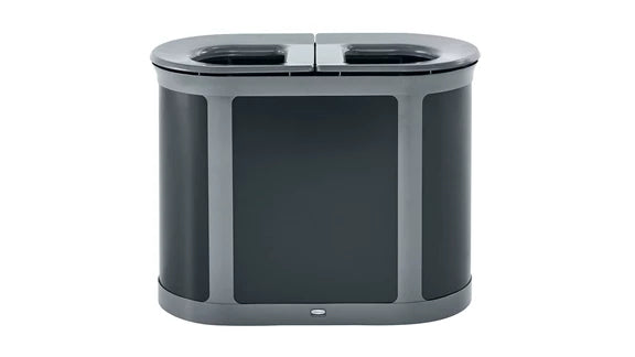 Rubbermaid Enhance™ Pill Dual Stream 2x23 Gal, Pearl Gray/Umbra Gray
