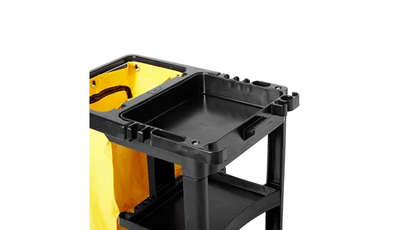 Rubbermaid Janitorial Cleaning Cart – Black