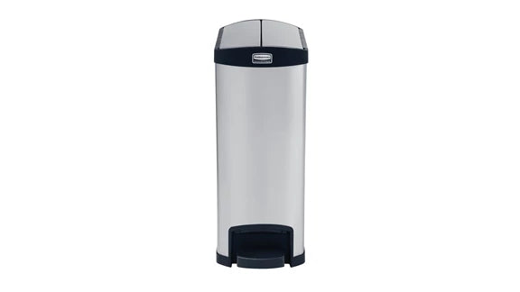 Rubbermaid Impressions™ 13 Gal Step-On Stainless Steel End Step Container