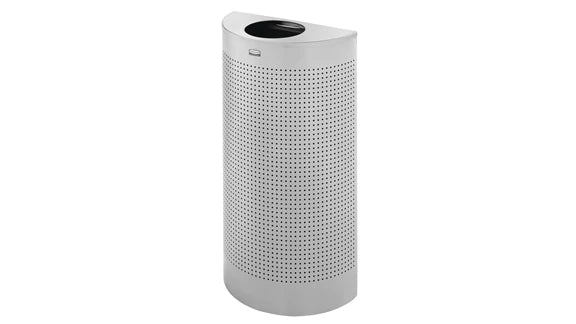 Rubbermaid Half Round Open Top Waste Container