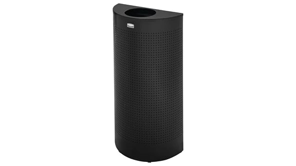 Rubbermaid Half Round Open Top Waste Container