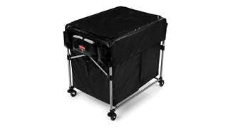 Collapsible X Cart, Single Stream, Black 1881781
