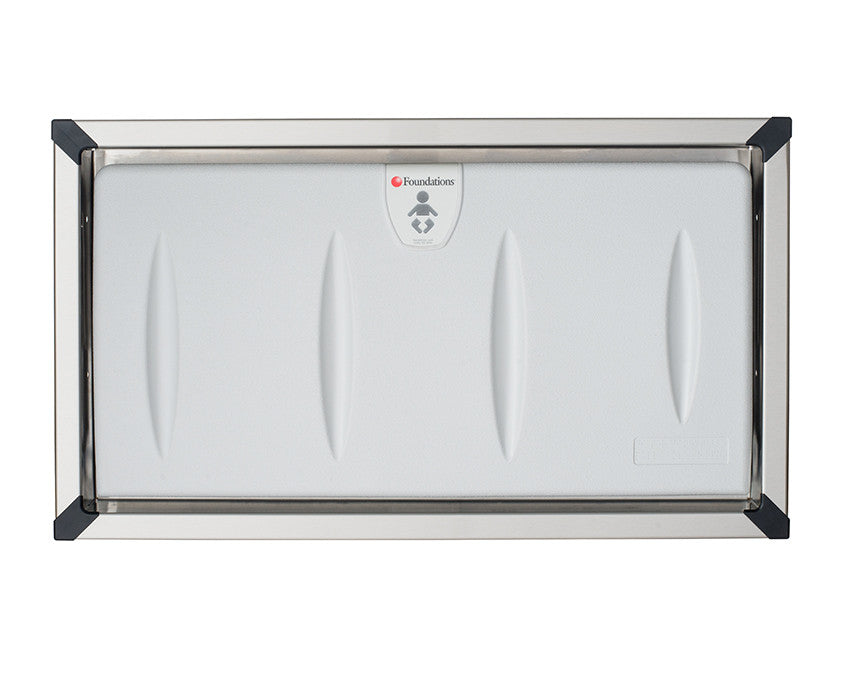 Classic Baby Changing Station Recessed Stainless Steel Frame