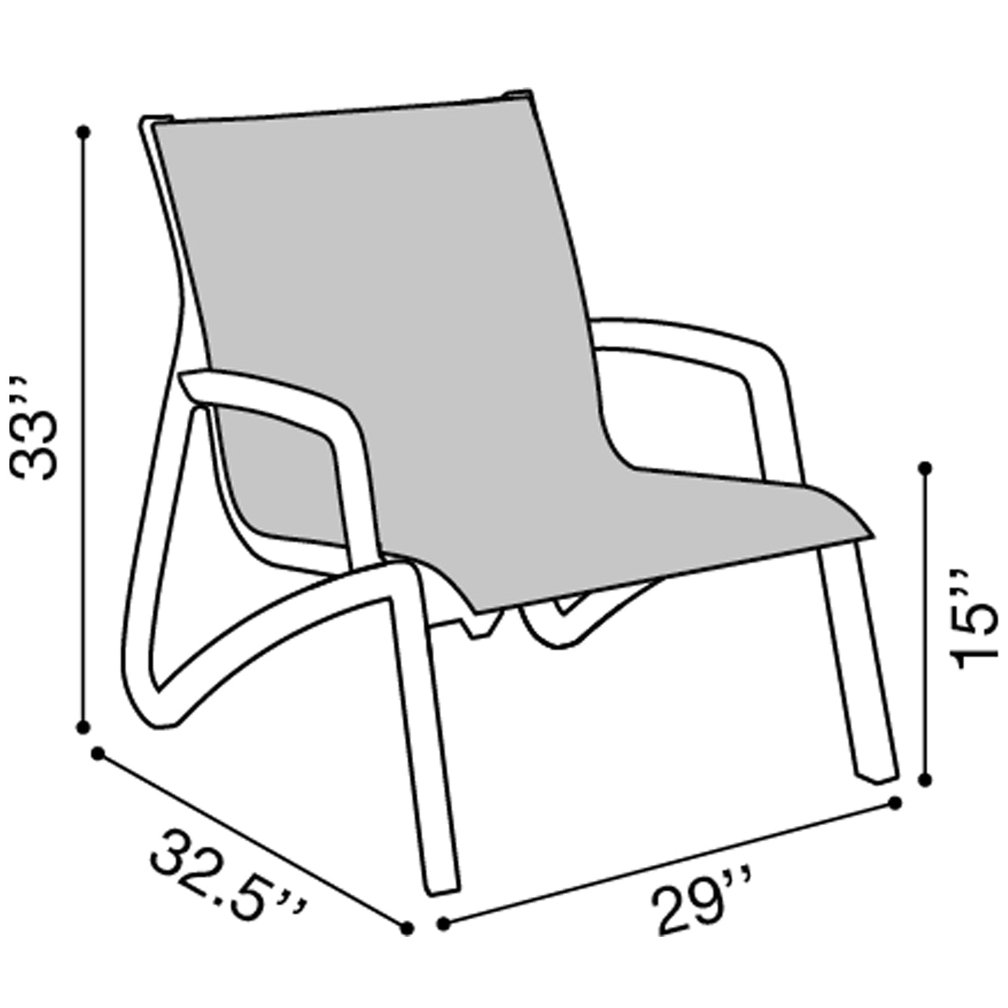 Grosfillex Sunset Lounge Chair