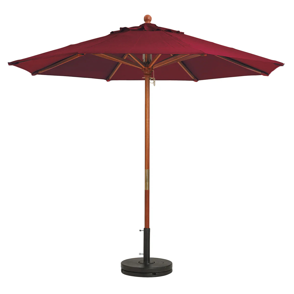 Grosfillex 9' Wooden Market Umbrella