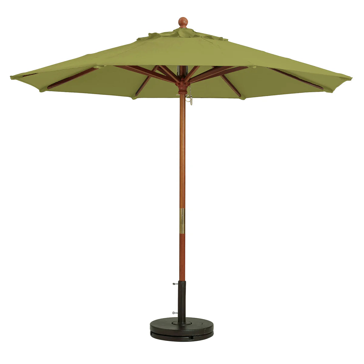 Grosfillex 9' Wooden Market Umbrella