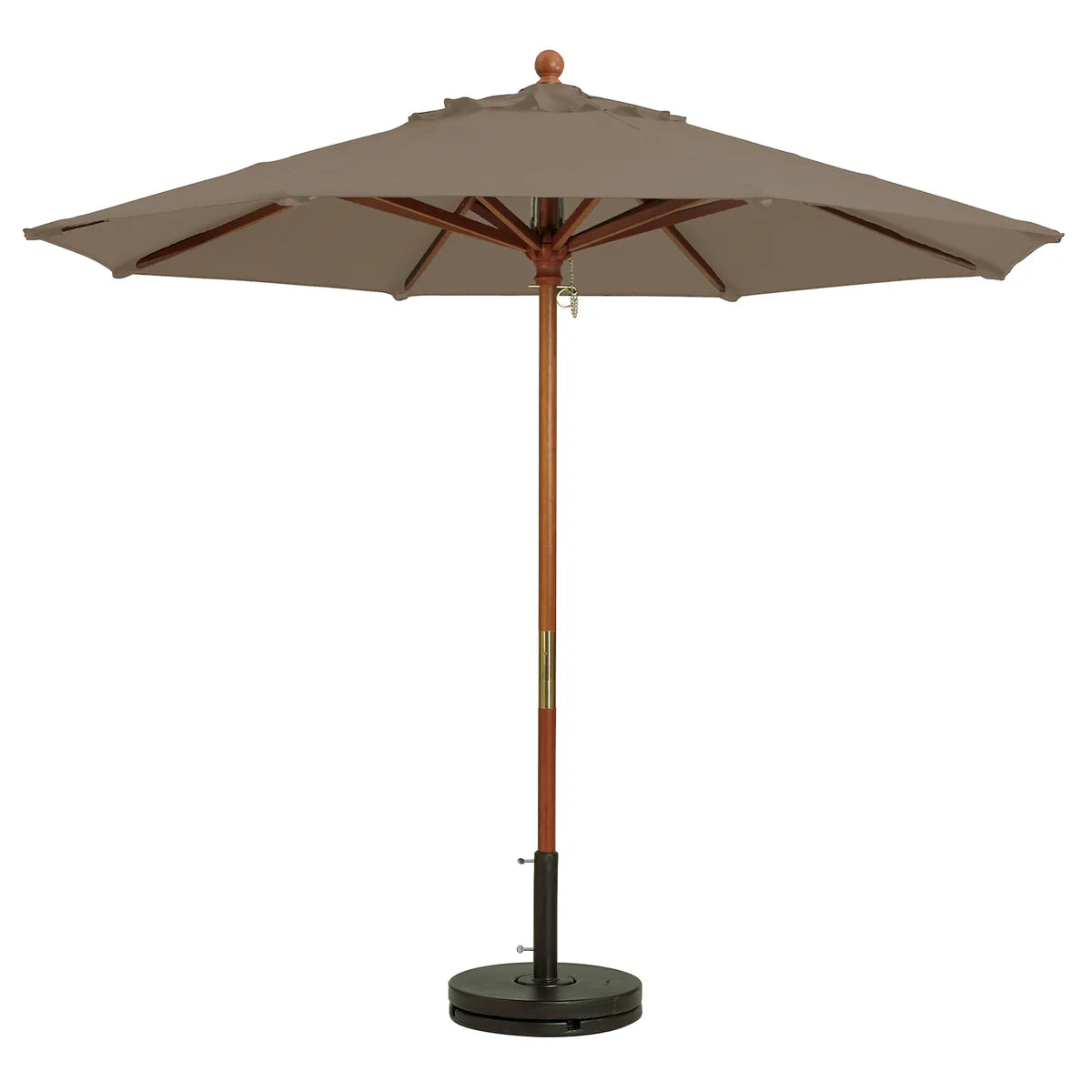 Grosfillex 9' Wooden Market Umbrella