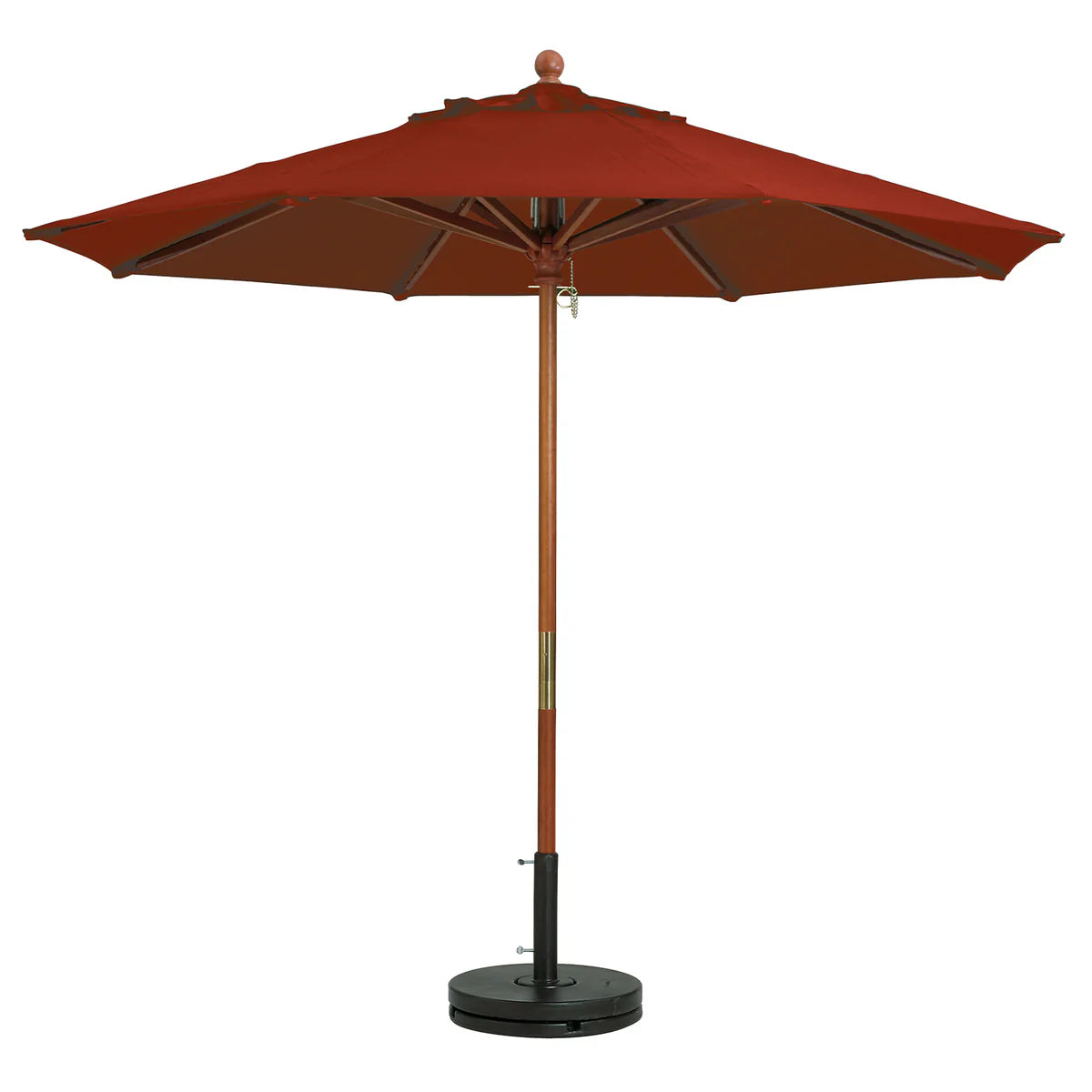 Grosfillex 9' Wooden Market Umbrella