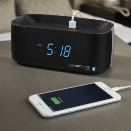 Conairtime® Sync Bluetooth® Alarm Clock with Dual USB Charging Ports
