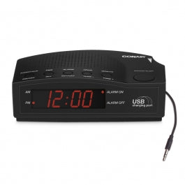Conair™ Alarm Clock Radio with USB Charging Port