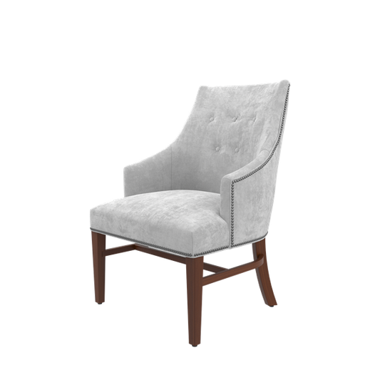 Abella Chair With 5 Buttons With Nailhead