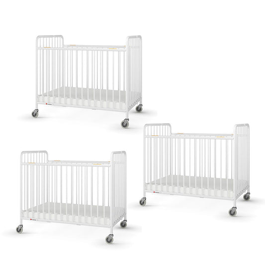 StowAway 3 PACK of COMPACT FOLDING METAL CRIBS
