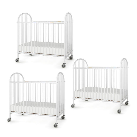Pinnacle 3 Pack of Compact Folding Metal Cribs