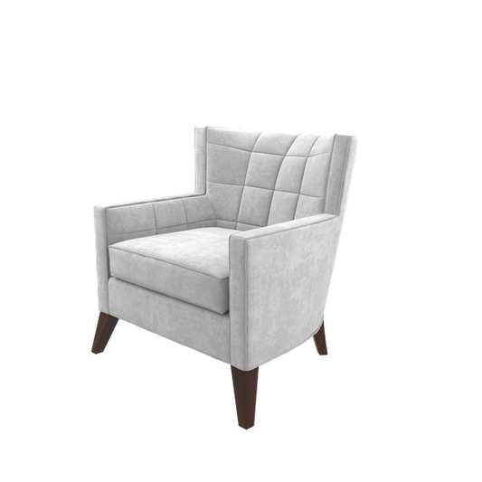 Cory Lounge Chair With Buttonless Tuft