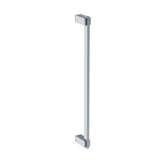 1948 Single Shower Door Handle; Glass Mounted Towel Bar 24"