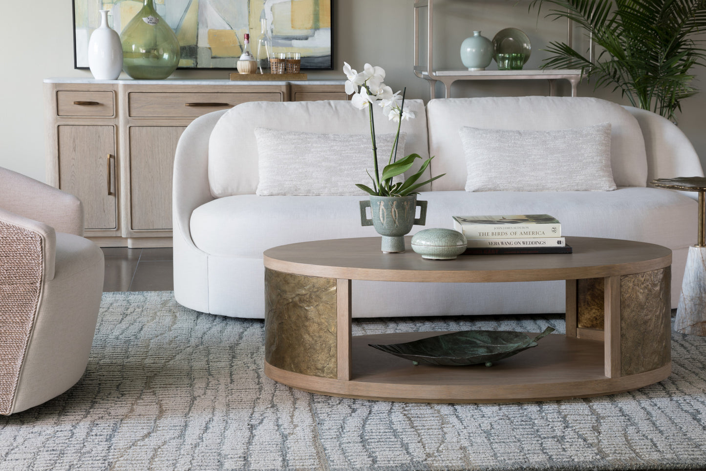 Simpatico Oval Cocktail Table