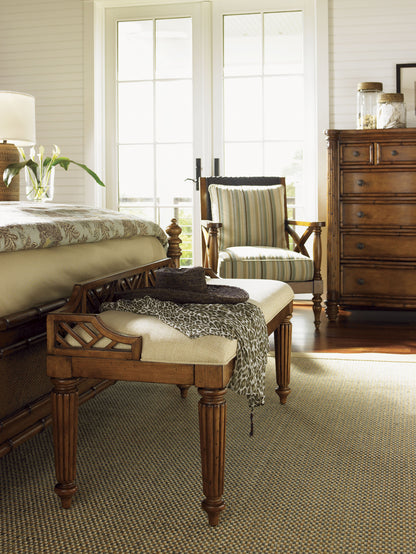 Island Estate Macadamia Bed Bench