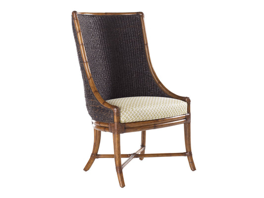 Cruz Bay Tobacco/Bent Rattan Host Chair