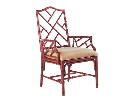 Island Estate Ceylon Sangria/Macadamia  Arm Chair