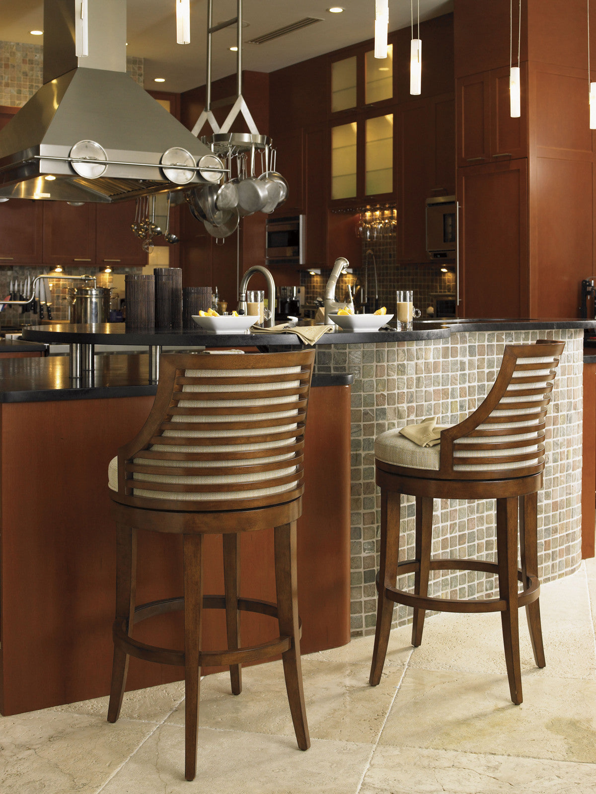 Ocean Club Cabana Swivel Bar Stool By Tommy Bahama