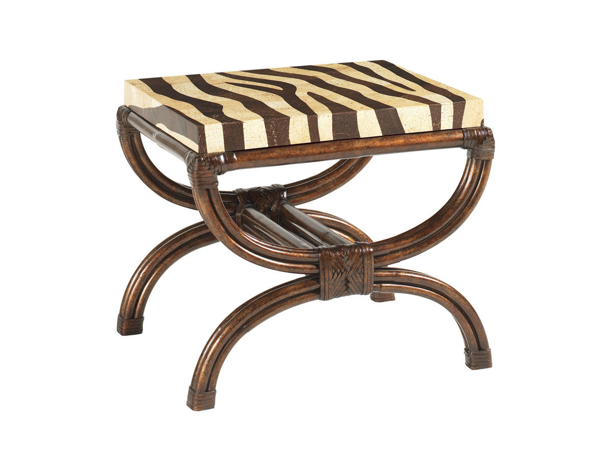 Royal Kahala Striped Delight Accent Table By Tommy Bahama