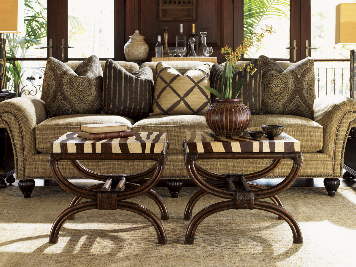 Royal Kahala Striped Delight Accent Table By Tommy Bahama