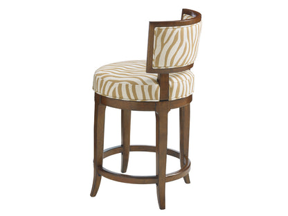 Island Fusion Macau Swivel Counter Stool by Tommy Bahama