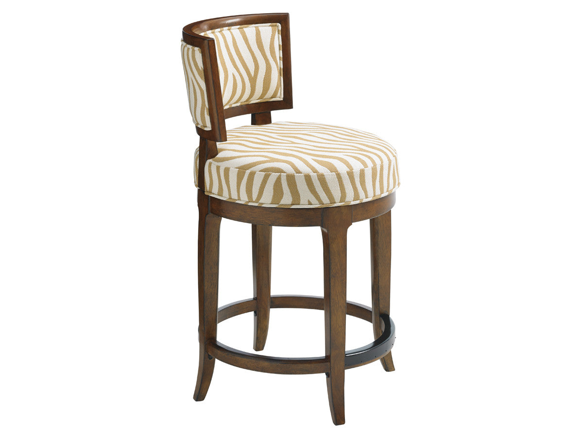 Island Fusion Macau Swivel Counter Stool by Tommy Bahama