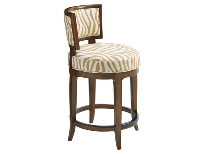Island Fusion Macau Swivel Counter Stool by Tommy Bahama