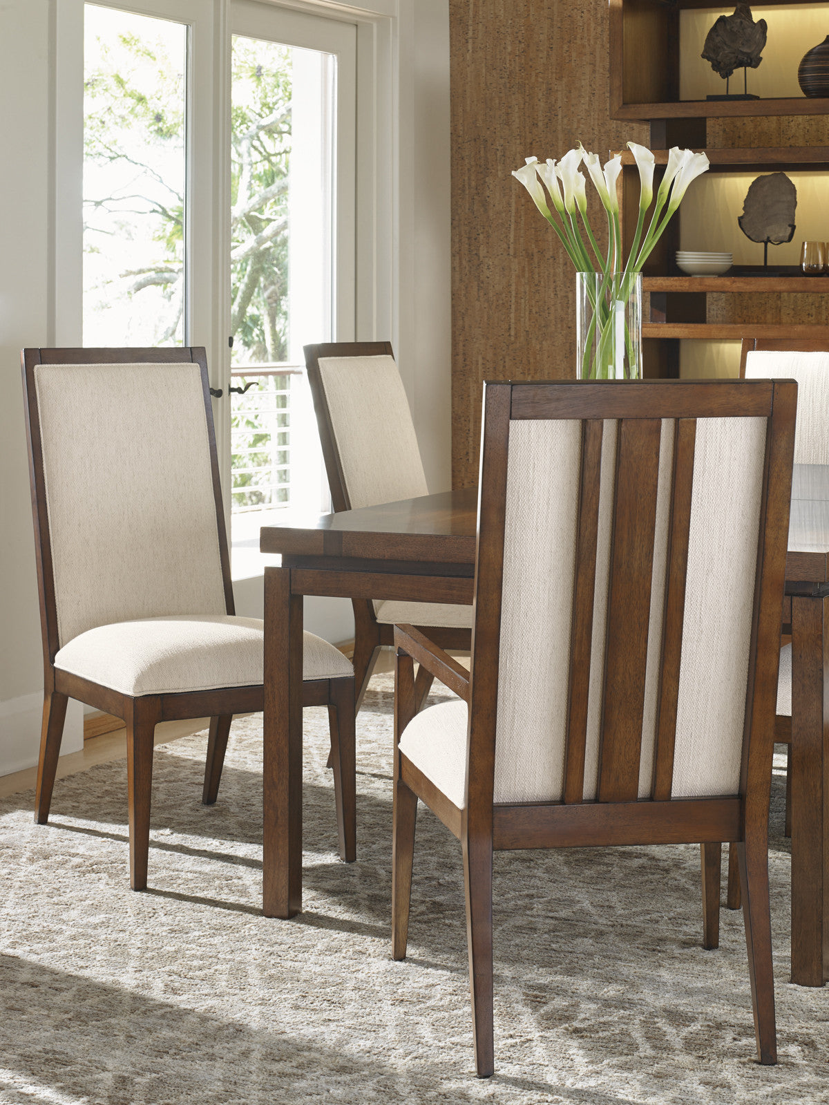 Island Fusion Natori Slat Back Arm Chair by Tommy Bahama