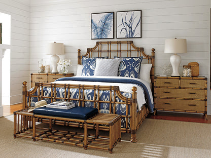 Twin Palms St. Kitts Rattan Bed By Tommy Bahama