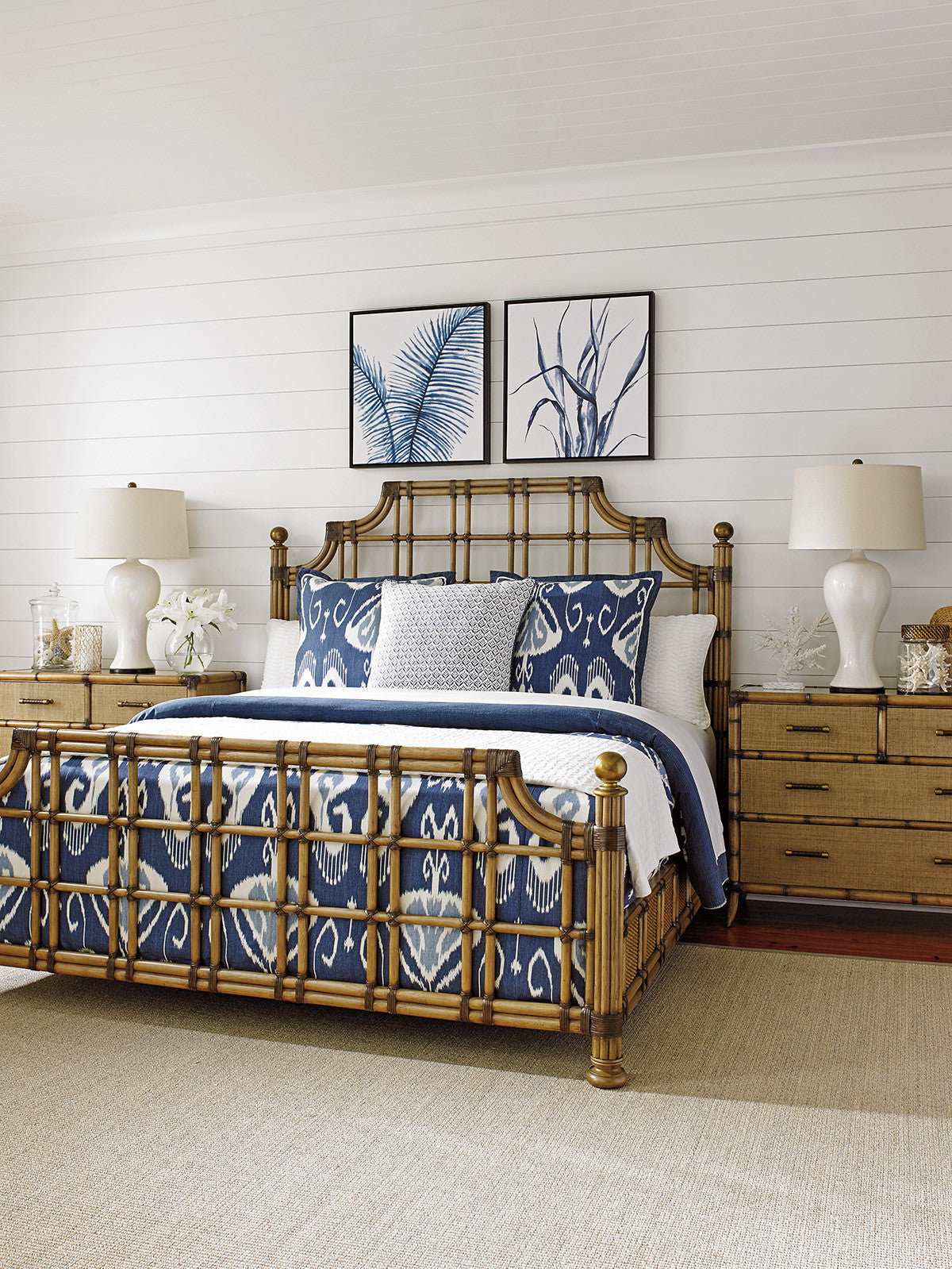 Twin Palms St. Kitts Rattan Bed By Tommy Bahama