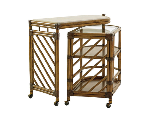 Twin Palms Cable Beach Bar Cart By Tommy Bahama
