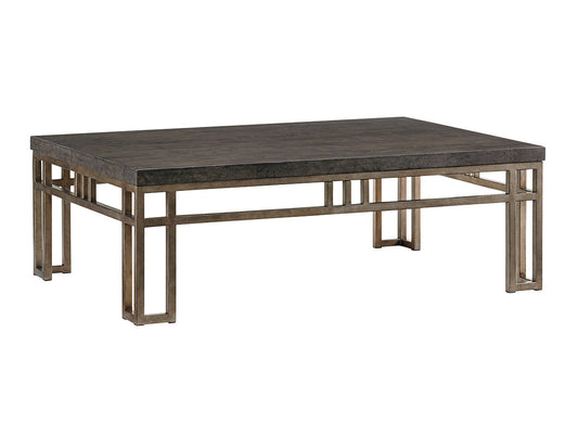 Cypress Point Montera Travertine Cocktail Table