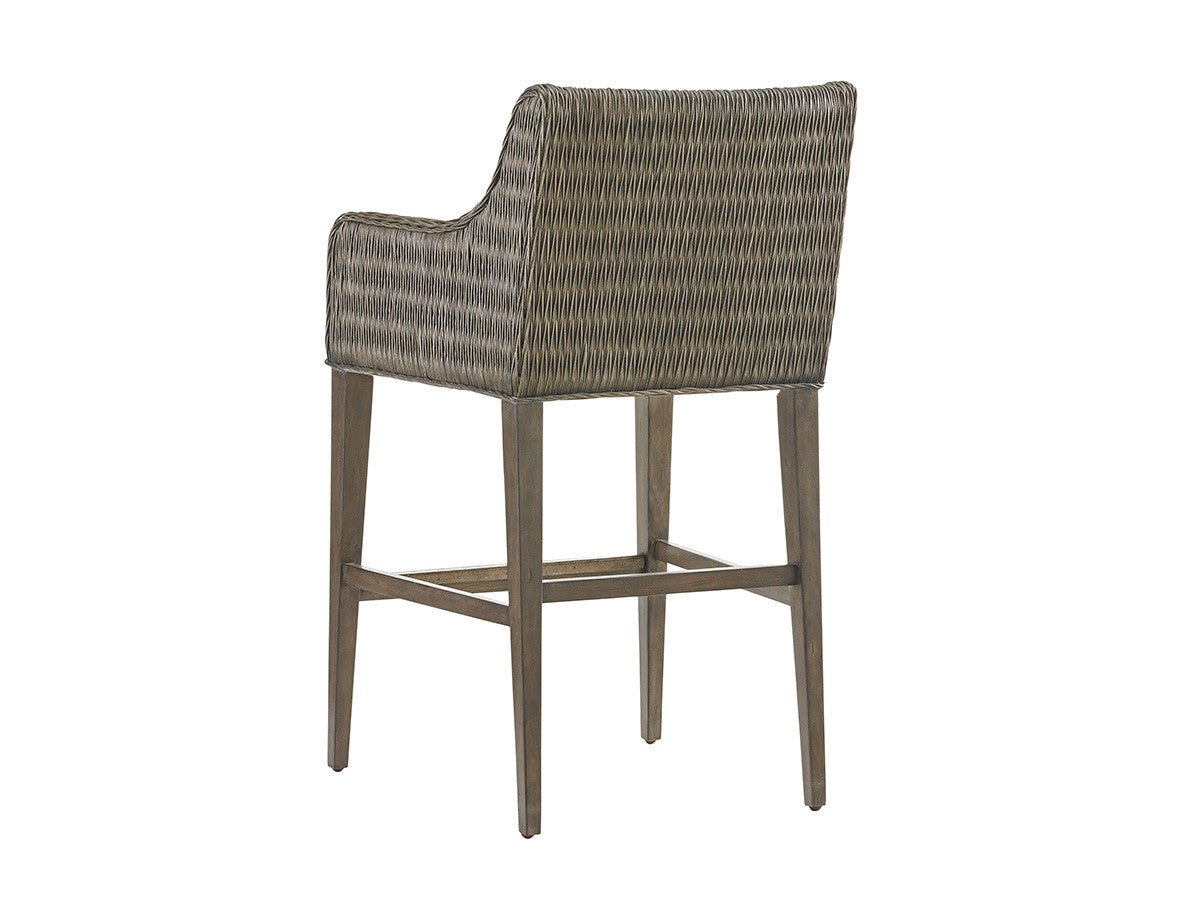 Cypress Point Turner Woven Bar Stool by Tommy Bahama