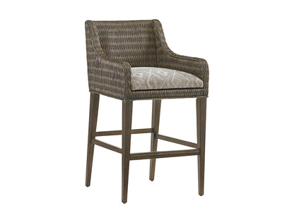 Cypress Point Turner Woven Bar Stool by Tommy Bahama