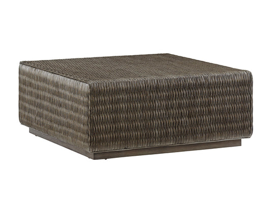 Cypress Point Seawatch Woven Cocktail Table