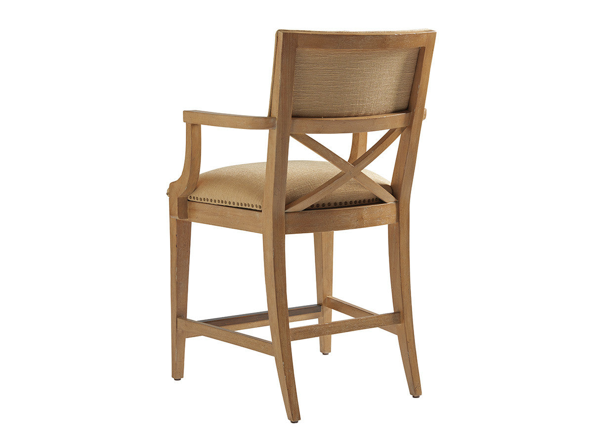 Los Altos Sutherland Upholstered Counter Stool By Tommy Bahama
