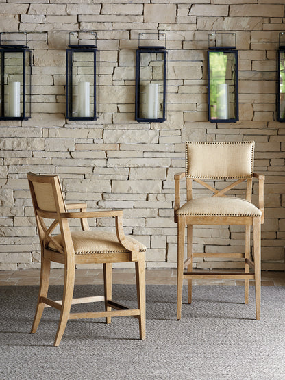 Los Altos Sutherland Upholstered Bar Stool By Tommy Bahama