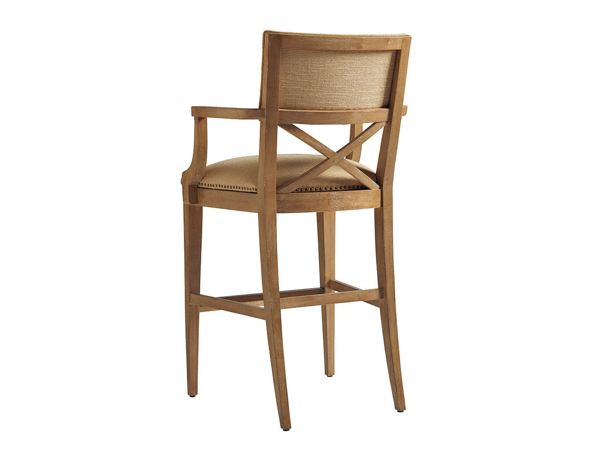 Los Altos Sutherland Upholstered Bar Stool By Tommy Bahama