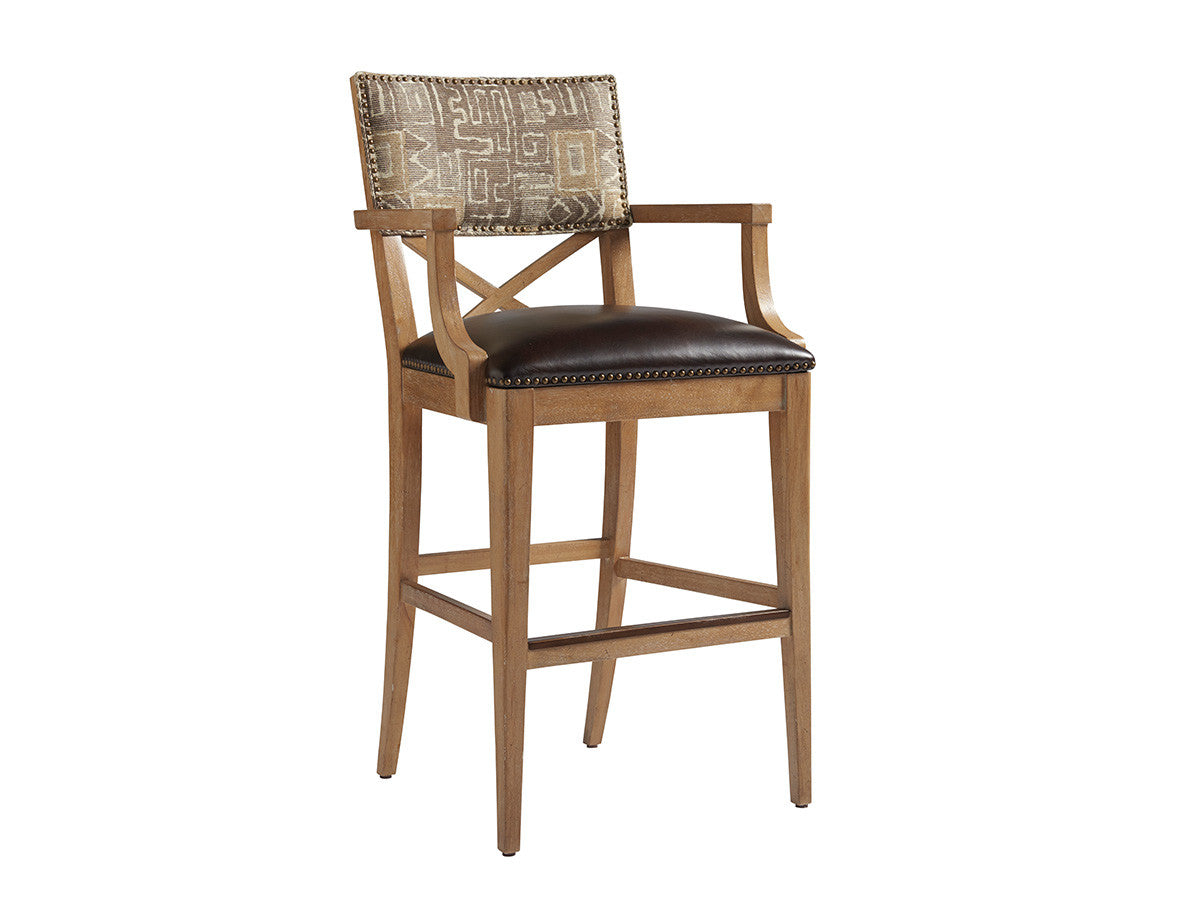 Los Altos Sutherland Upholstered Bar Stool By Tommy Bahama