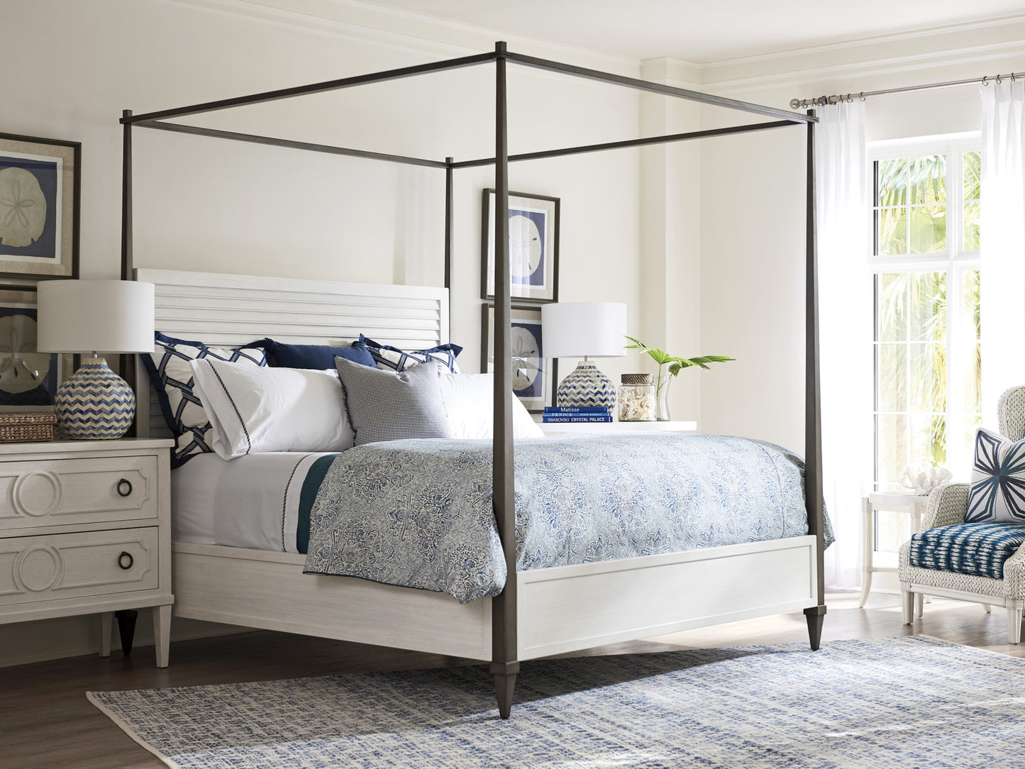 Ocean Breeze Coral Gables Poster Bed