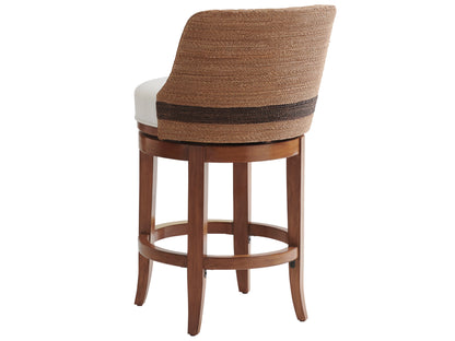 Palm Desert Kipton Swivel Counter Stool By Tommy Bahama