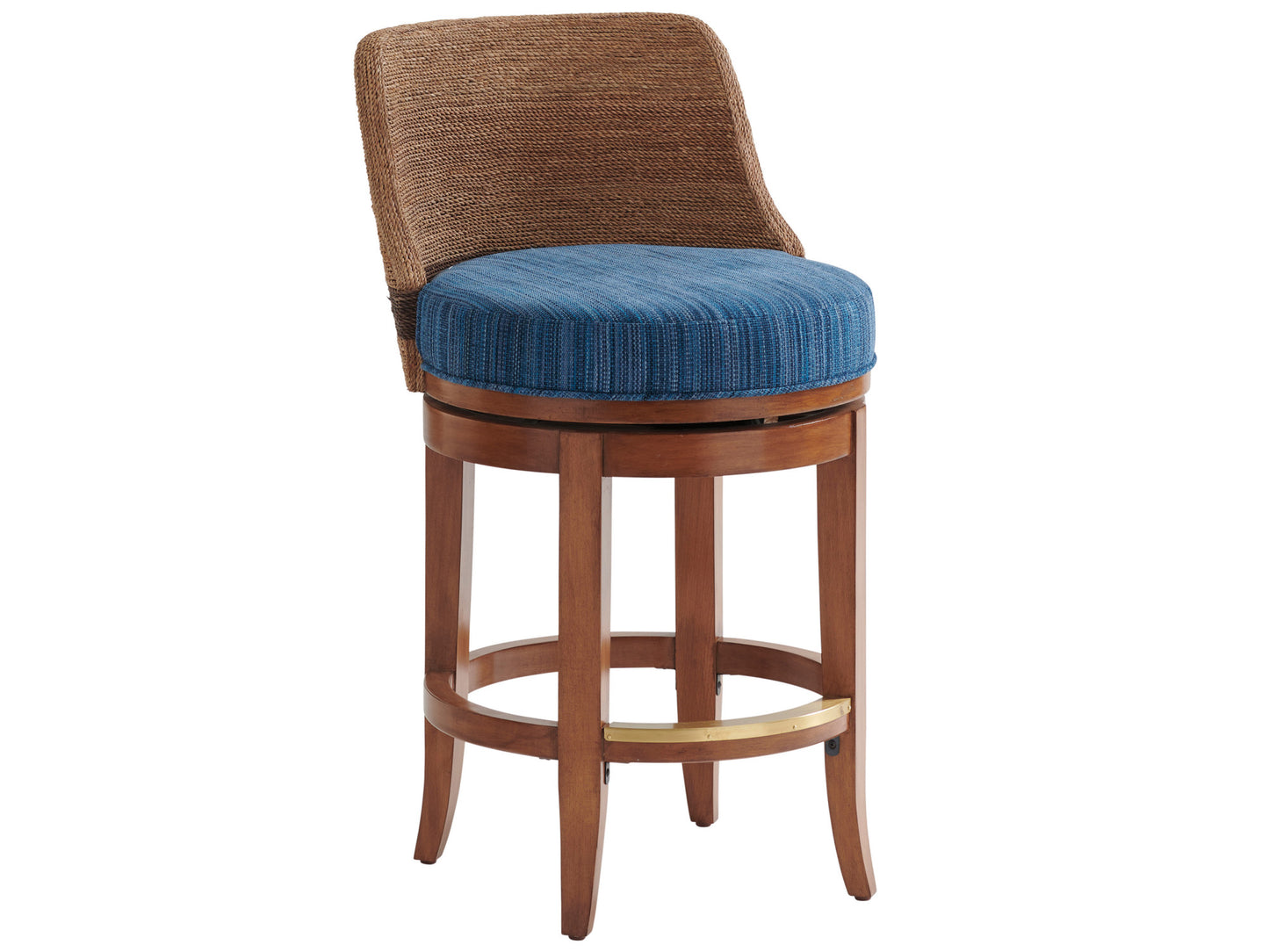 Palm Desert Kipton Swivel Counter Stool By Tommy Bahama