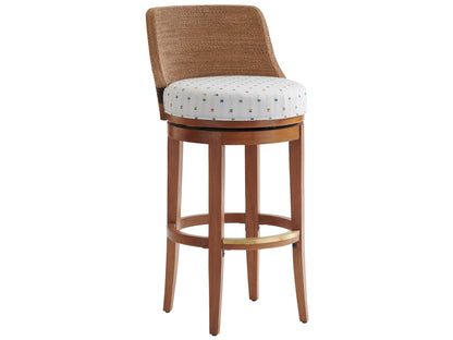 Palm Desert Kipton Swivel Bar Stool By Tommy Bahama