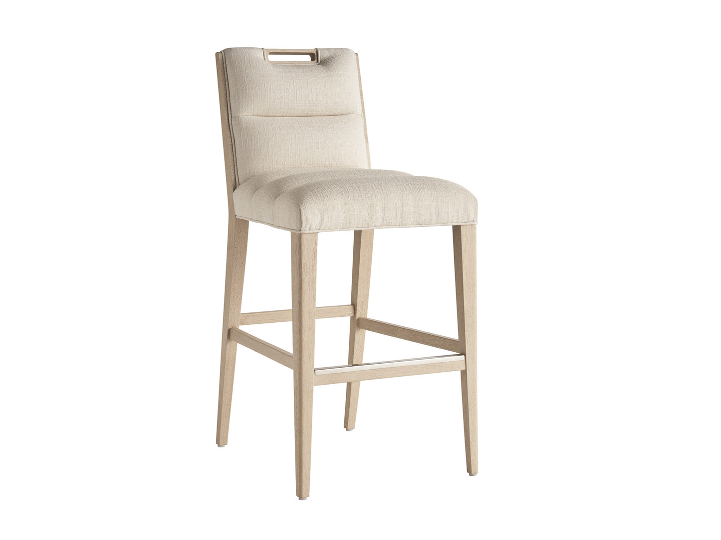Sunet Key Greer Channeled Upholstered Bar Stool By Tommy Bahama