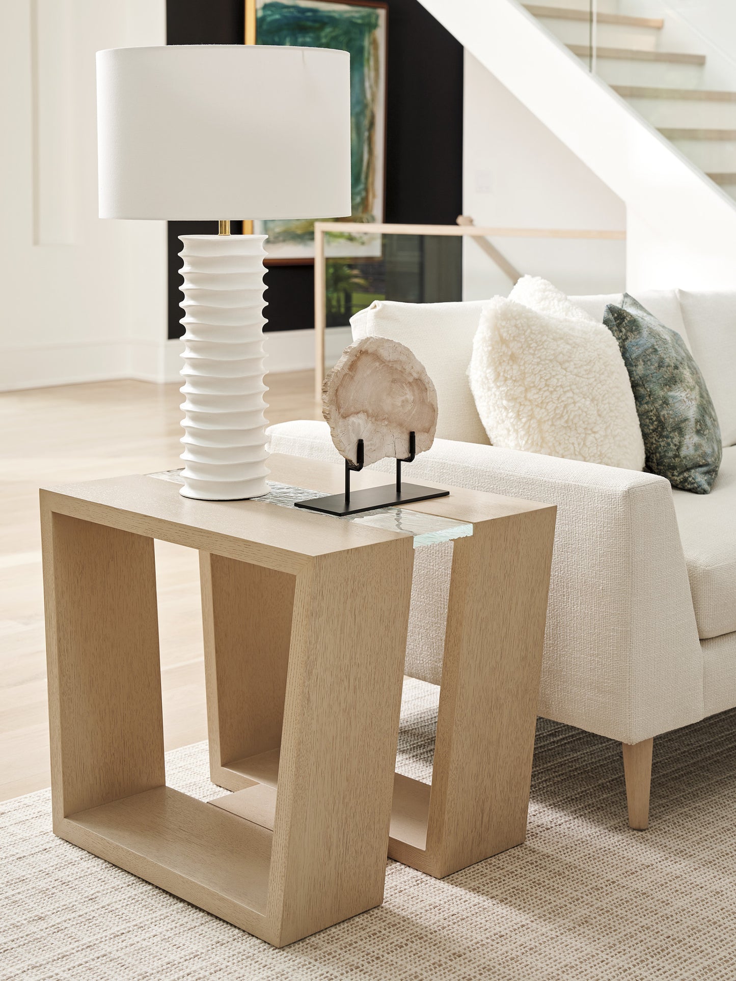 Sunet Key Fischer Rectangular Lamp Table By Tommy Bahama